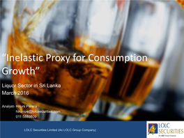 “Inelastic Proxy for Consumption Growth”