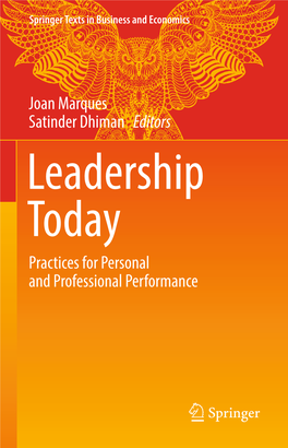 Joan Marques Satinder Dhiman Editors Practices for Personal And