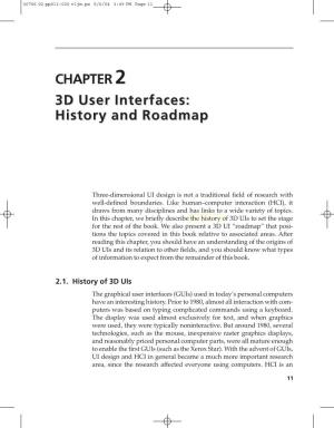 Chapter 2 3D User Interfaces: History and Roadmap