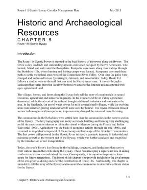 Chapter 5 Archaeological Historic Resources