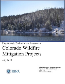 Colorado Wildfire Mitigation Projects