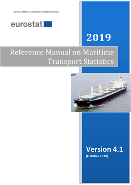 Reference Manual on Maritime Transport Statistics 1