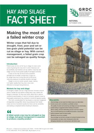 Hay and Silage Fact Sheet