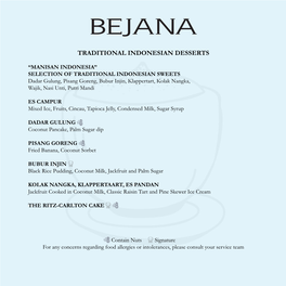 Bejana New Menu Dessert Aug 2019