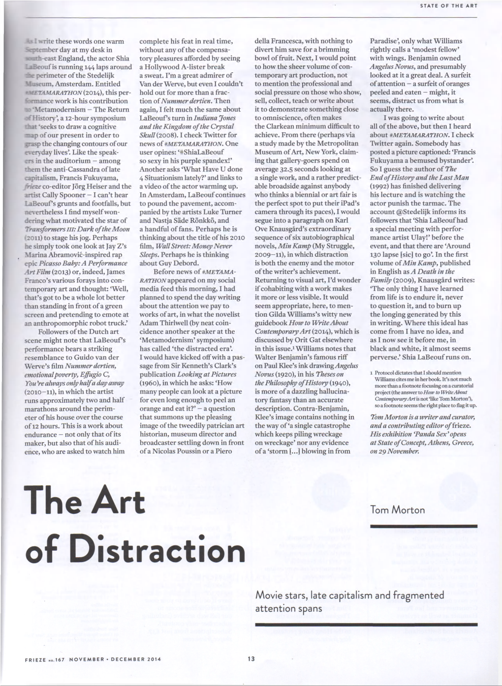 The Art of Distraction