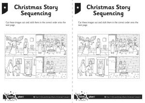 Christmas Story Sequencing Sequencing