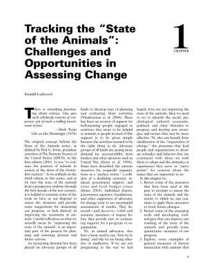 The State of the Animals Duced Government Support, and 1