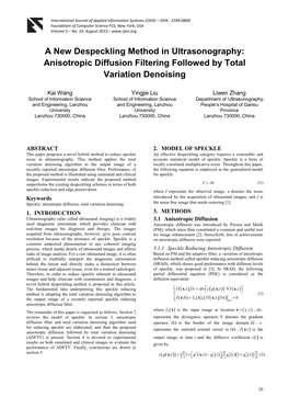 Anisotropic Diffusion Filtering Followed by Total Variation Denoising