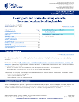 Hearing Aids and Devices Including Wearable, Bone-Anchored and Semi-Implantable