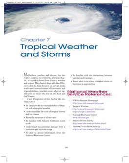 Tropical Weather and Storms