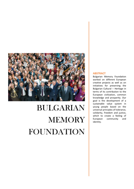 Bulgarian Memory Foundation