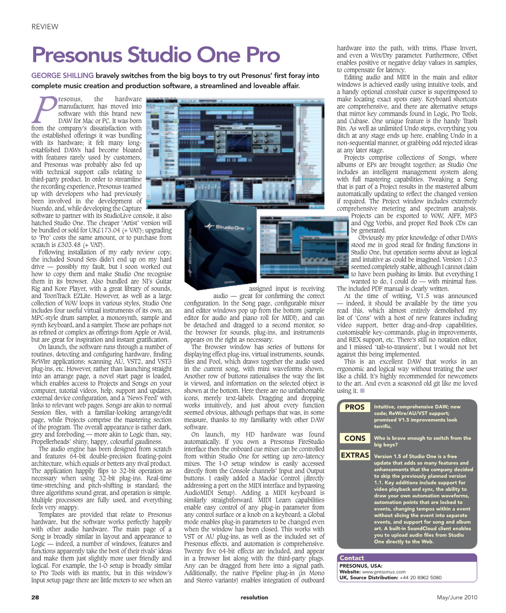 Presonus Studio One Pro Enables Positive Or Negative Delay Values in Samples, to Compensate for Latency