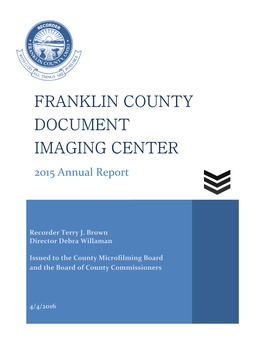 Document Imaging Center Annual Report 2015