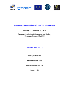 Foldamers: from Design to Protein Recognition