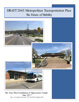 DRAFT 2045 Metropolitan Transportation Plan the Future of Mobility