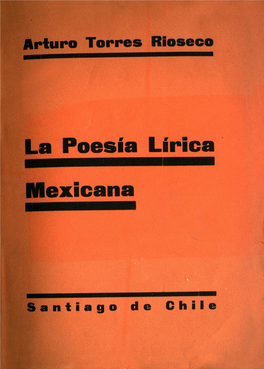 La Poesia Lirica Mexicana