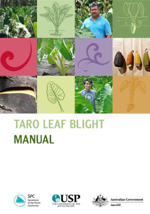 Taro Leaf Blight Manual