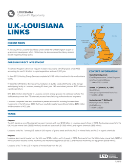 U.K.-Louisiana Links