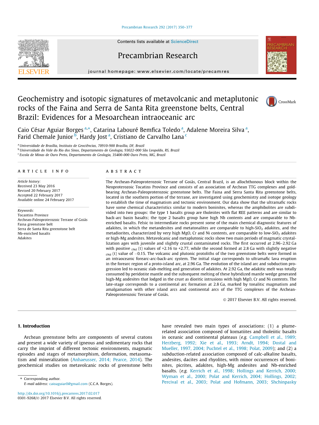 Geochemistry and Isotopic Signatures of Metavolcanic and Metaplutonic