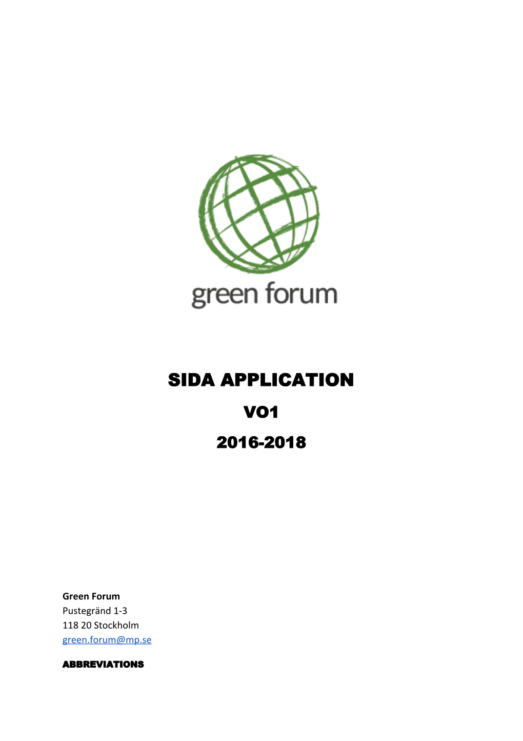 Sida Application