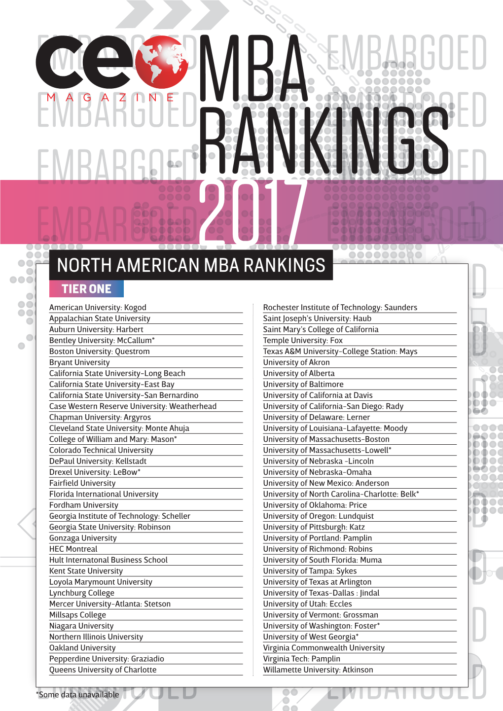 Download CEO MBA Ranking