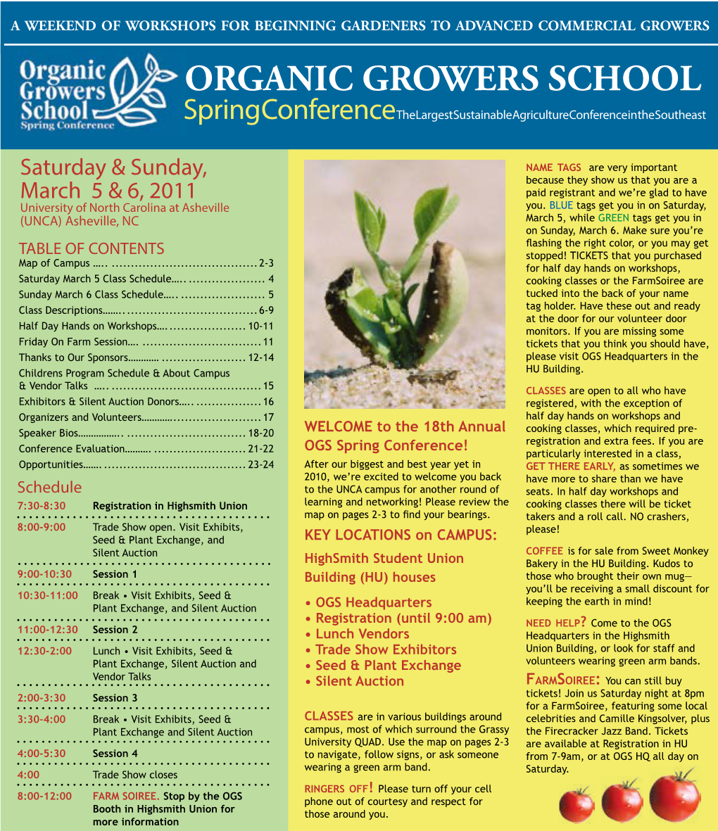 2011 Spring Conference Program