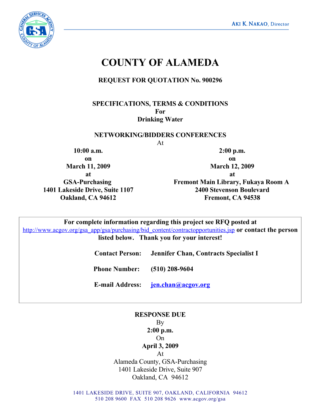 County of Alameda