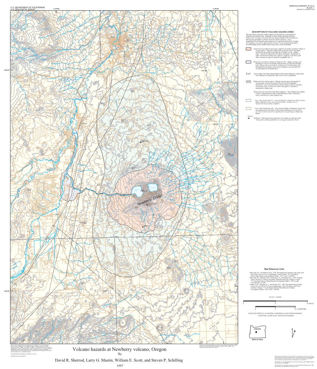 Volcano Hazards at Newberry Volcano, Oregon by David R