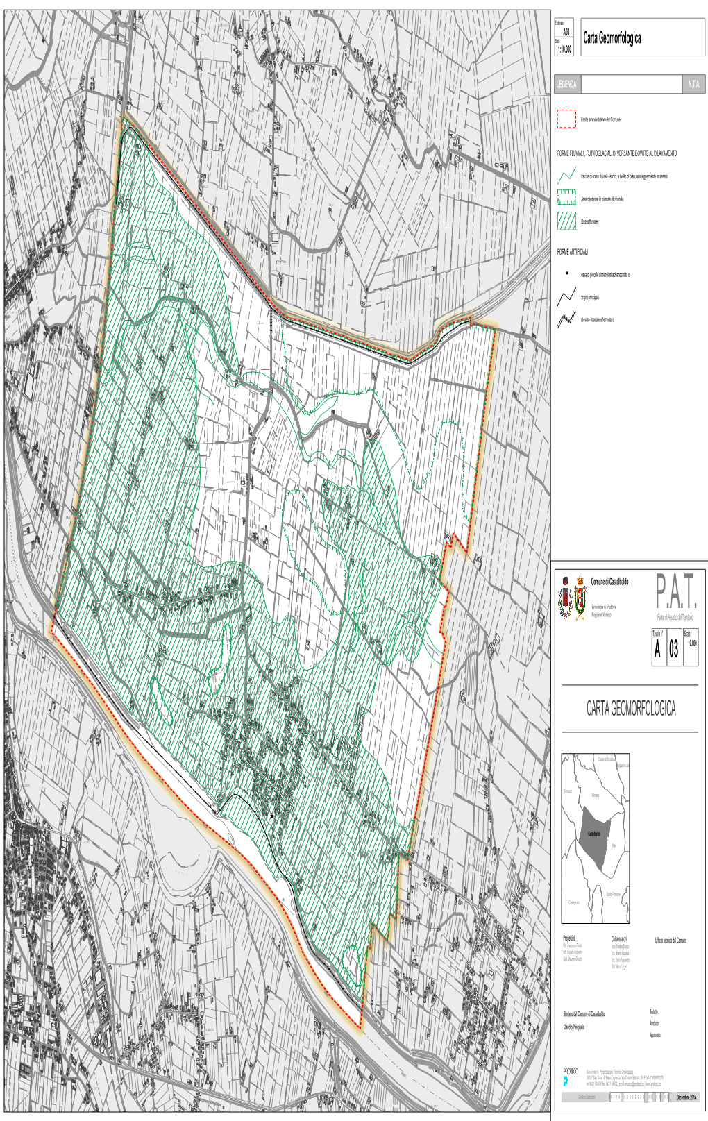 Carta Geomorfologica IDROVORA Ra E TT V a IA IA V CASE DESIDERA 1:10.000 B O