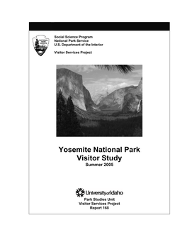 Yosemite National Park Visitor Study Summer 2005