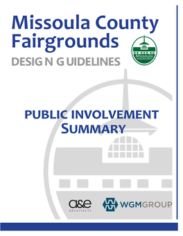 Public Involvement Summary Fairgrounds Concept Plan Comments