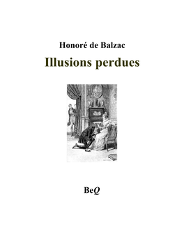 Honoré De Balzac Illusions Perdues