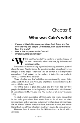 Who Was Cain's Wife?