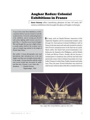 Angkor Redux: Colonial Exhibitions in France