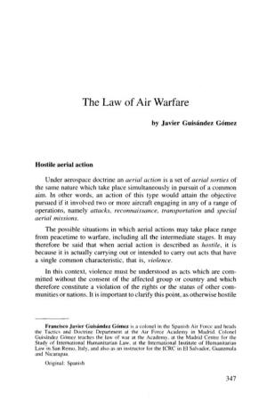 The Law of Air Warfare