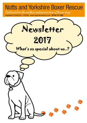 Newsletter 2017 What’S So Special About Us..? Hi Everyone and Welcome to This Year’S NAYBR Newsletter