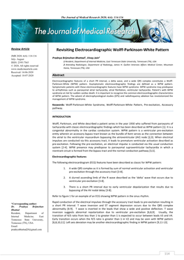 Revisiting Electrocardiographic Wolff-Parkinson-White Pattern