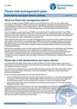 Flood Risk Management Plan