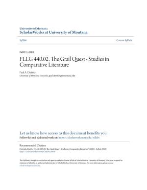 FLLG 440.02: the Grail Quest - Studies in Comparative Literature Paul A