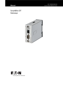 Smartwire-DT Gateways – Canopen and PROFIBUS-DP