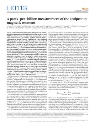 A Parts-Per-Billion Measurement of the Antiproton Magnetic Moment C