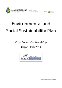 Environmental and Social Sustainability Plan
