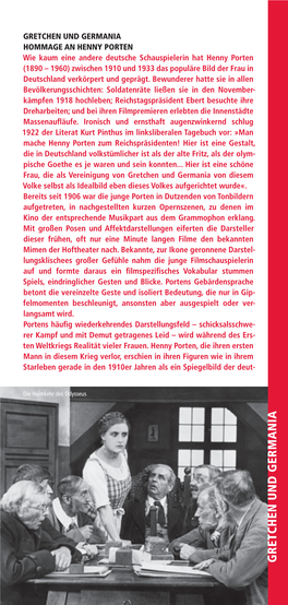 Zeughauskino: Gretchen Und Germania