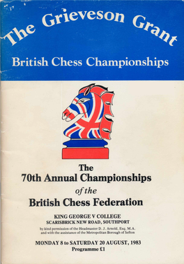 1983 BCF Congress Programme, Southport