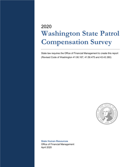 2020 Washington State Patrol Compensation Survey