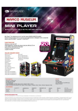 Mini Player 10 Inch Collectible Retro Arcade Machine