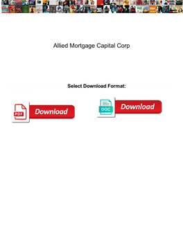 Allied Mortgage Capital Corp