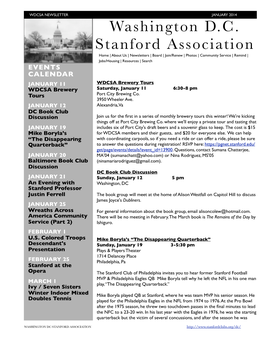 WDCSA January 2014 Newsletter