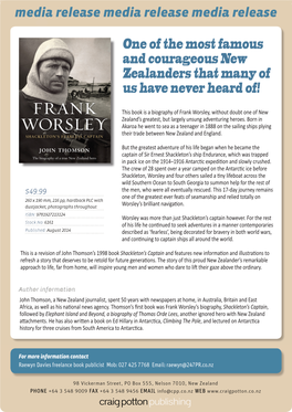 One of the Most Famous and Courageous New Zealanders That Many of Us Have Never Heard Of!