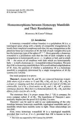 Homeomorphisms Between Homotopy Manifolds and Their Resolutions
